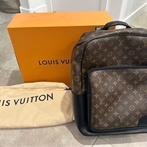 Louis Vuitton Monogram Men's Backpack in Brown and Black